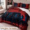Custom Name Text 3Pcs Bedding Set Pet Sematary Duvet Cover And Two Pillowcases