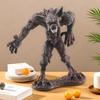 Simulated Sasquatch Figurine PVC Savage Werwolf Animal Model Statue Sculpture Educational Toy Home Office Desktop Decoration Ornament