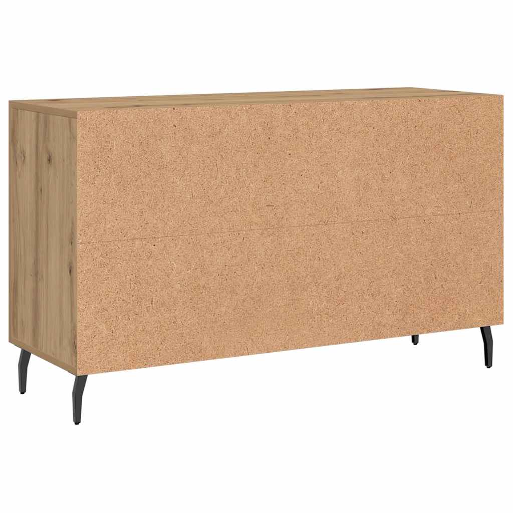 Vidaxl Komoda, Dąb Artisian, 100X36X60 Cm, Materiał Drewnopochodny