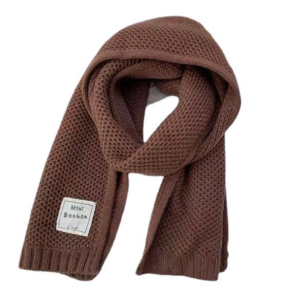 Children's Winter Scarf: Trendy Korean-Style Knitted Wool Snood for Boys and Girls, Warm Neck Warmer for Toddlers In Autumn and Winter.