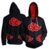 The Autumn and Winter Parent Adult Clothing Hoodie Japanese Style NARUTO Cartoon Anime Printing Man's Woman's Zipper Hoodies