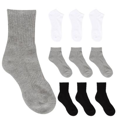 5 Paar im Inland hergestellte Sport-Frottee-Socken mit dicker Sohle