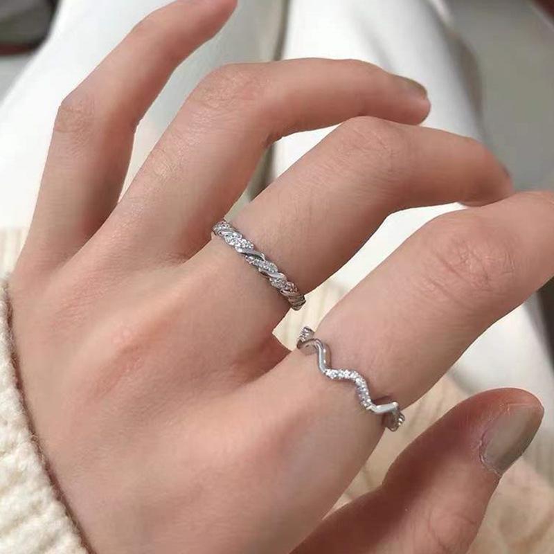 Super Immortal Butterfly Four-Piece Ring Female Personality Index Finger Ring Cold Wind Niche Design Ring