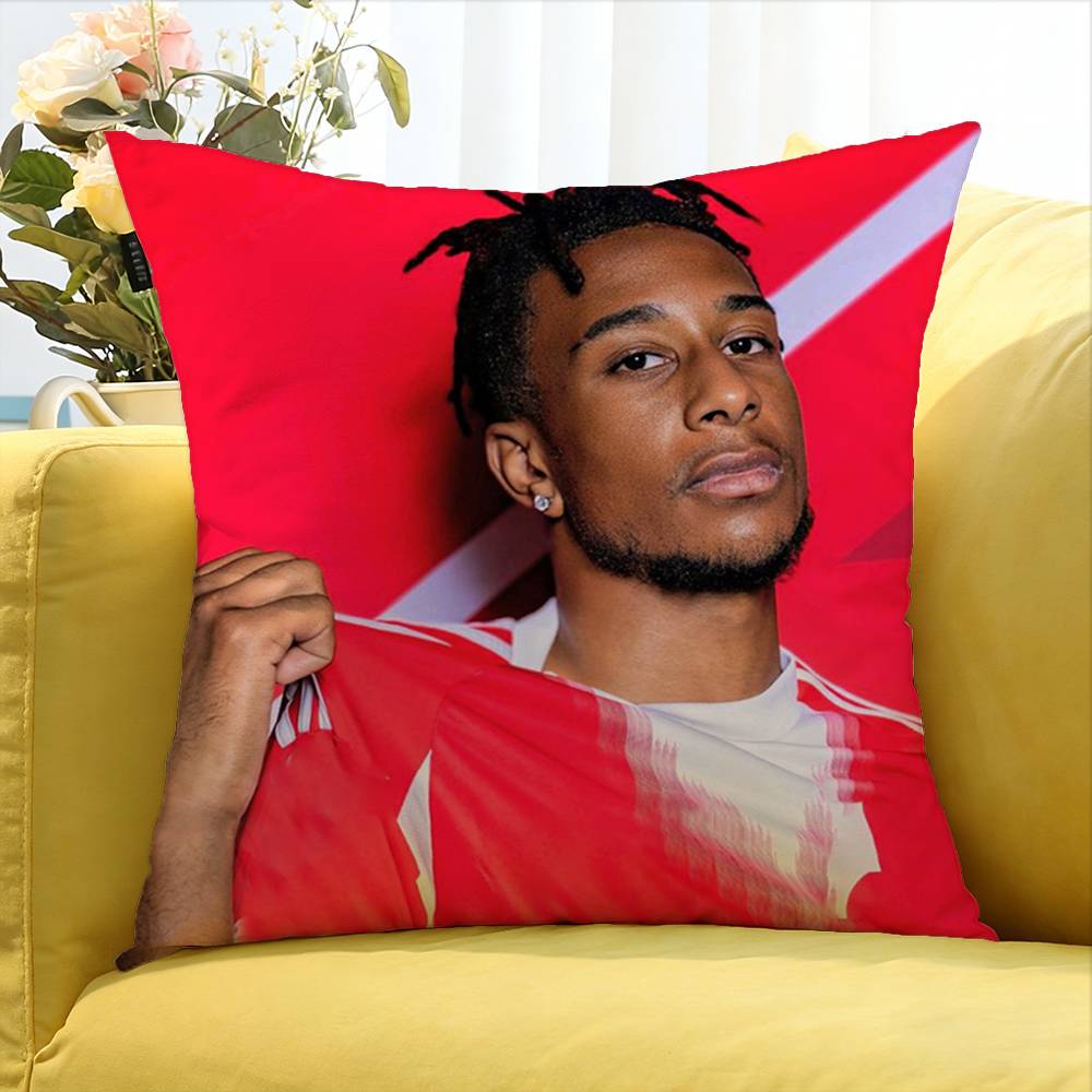The King of Assists Michael Olise Various Sizes Square Pillow Case For Car Home Bedchamber Decor