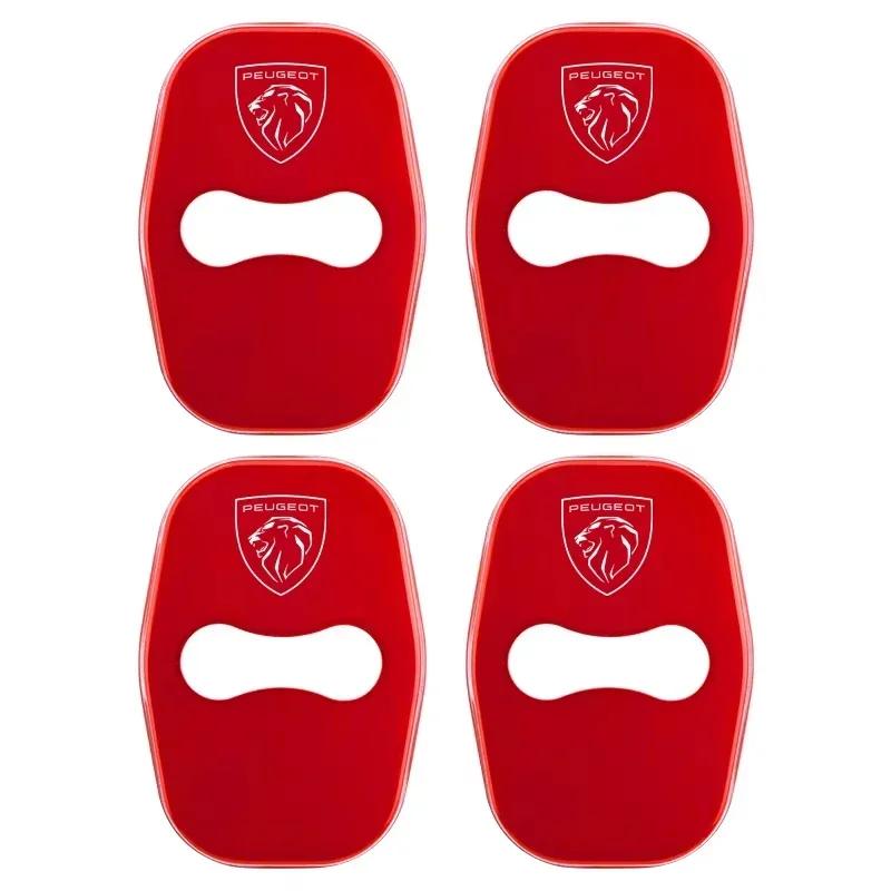 Samolepka na auto 2025 Horké 4ks Nerezové kryty zámků dveří auta Samolepky Pro Peugeot 208 3008 407 2008 508 206 308 307 Interiér Au