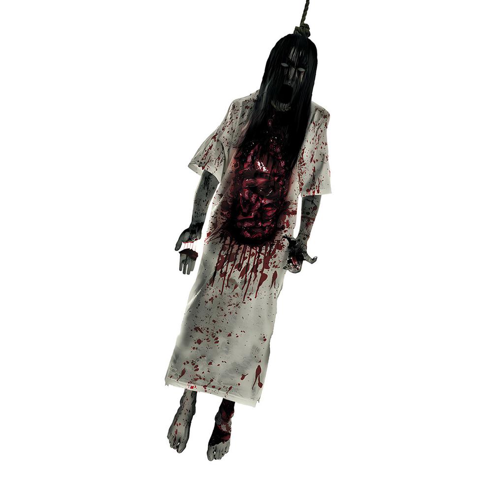 Halloween Decal Horror Hanging Corpse Decoration For Door Window Wall Sticker PVC Easy Peeling Off Design Party Supplies