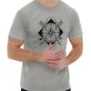 Geometric Celestial Compass Feather Arrows Womens or Mens Crewneck T Shirt Tee