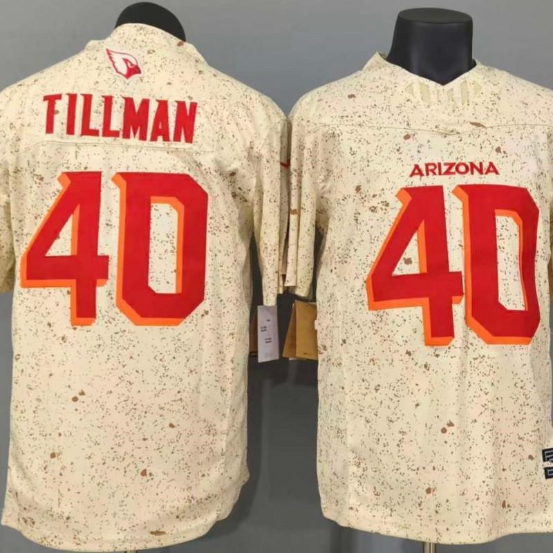 Embroidered Rugby Jersey Third Generation St. Louis Cardinals 40 Cream White Tillman Style