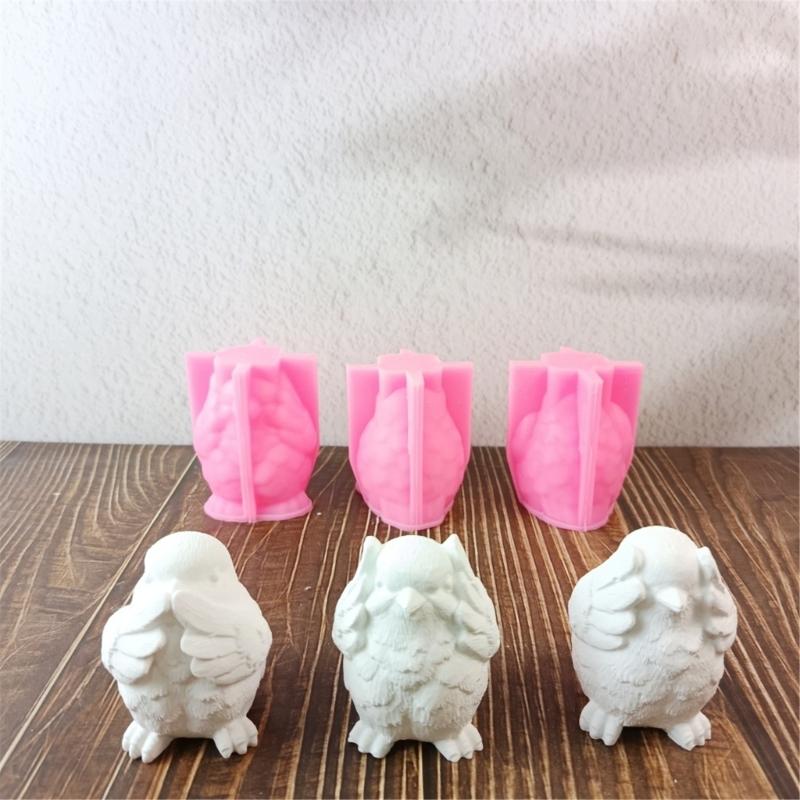 Silicone Moulds 3D Bird Candle Molds Handmade Epoxy Resin Molds Ornament Plasters Molds Castings Molds Soap Molds