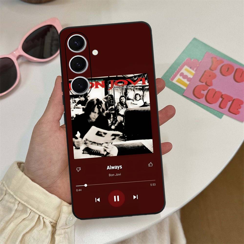 

B-BonS J-Jovi Phone Case For Samsung S 24 Fe 25 Ultra Plus 20 Lite 21 30 22 23 24 22 Ultra 5G Fundas Samsung S22 5G