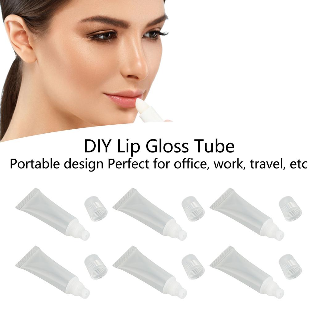 20 szt. 10 ml Tubki do Błyszczyka Profesjonalne Puste Pojemniki do Balsamu do Ust do Napełniania na Kosmetyki DIY