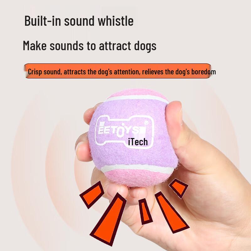 EETOYS Durable Dog Chew Tennis Ball (2-Pack)