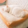 Brød Katte Senge Ristet Brød Skive Stil Kæledyrsmåtter Pude Blød Varm Madras Seng