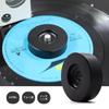 EP Record Adapter 7 Inch 45 Rotation Accessory Solid Aluminum Insert Adapter Mayrecords Black