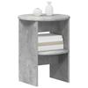 Side Cabinet 2 pcs Concrete Grey Ø40 x 50 cm Engineered Wood