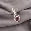 Rhodolit Ädelstenssmycken, Handgjort Silverhänge, 925 Massivt Sterlingsilverhänge För Mors Gåva