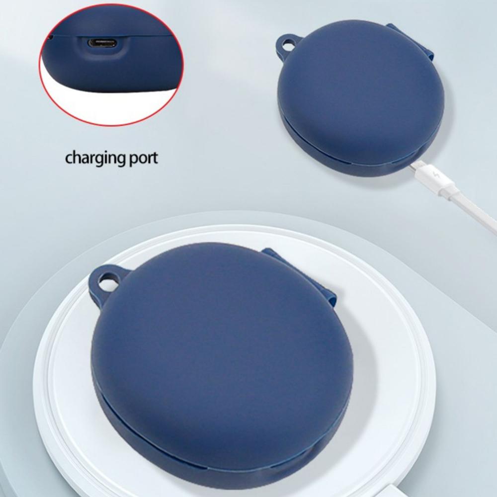 For QCY T13 ANC 2 Bluetooth-compatible Earphones Case with Anti Lost Buckle Silicone Protective Cover