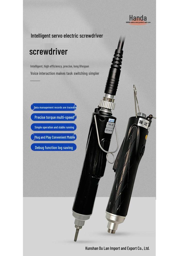 Handa Intelligent Electric Servo Screwdriver with Rapid Programming & MES Torque Data Upload
