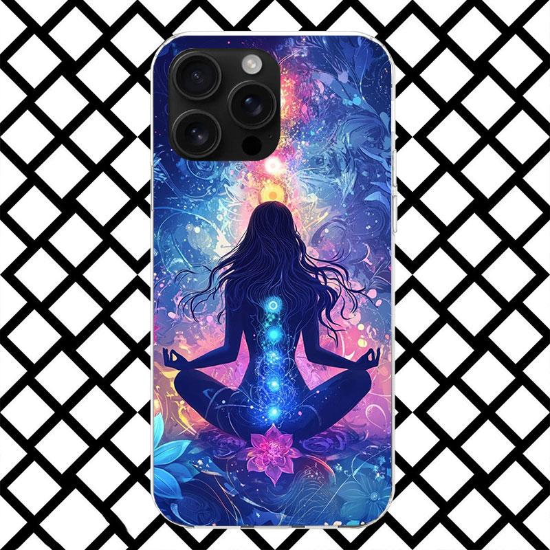 

Yoga Chakra Spiritual Energy Universe Phone Case for iPhone 17 Air 16 16E 15 14 Plus 13 Mini 12 11 Pro Max 7 8 + SE 2020 Soft Co iPhone 17