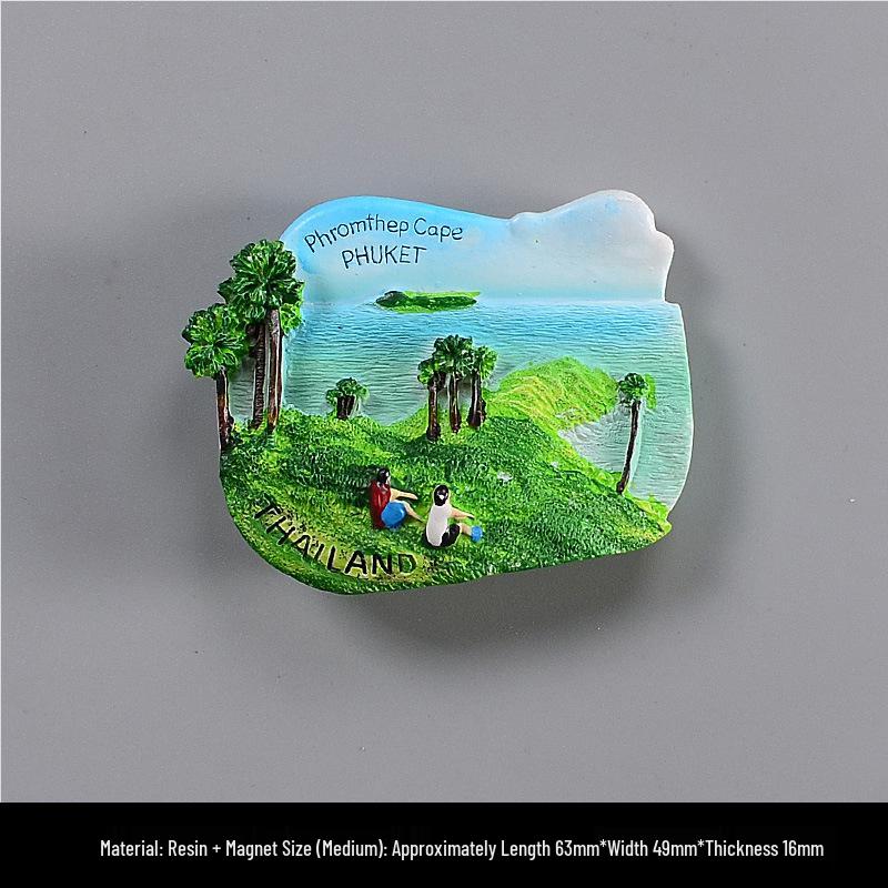 3D City Travel Souvenir Magnets: European and Global Regions
