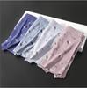5pc Men's Big Size Panties  Slip Mid-waist Flat Angle Transparent Summer Sexy Breathable  Ultra-thin Four-corner Pants