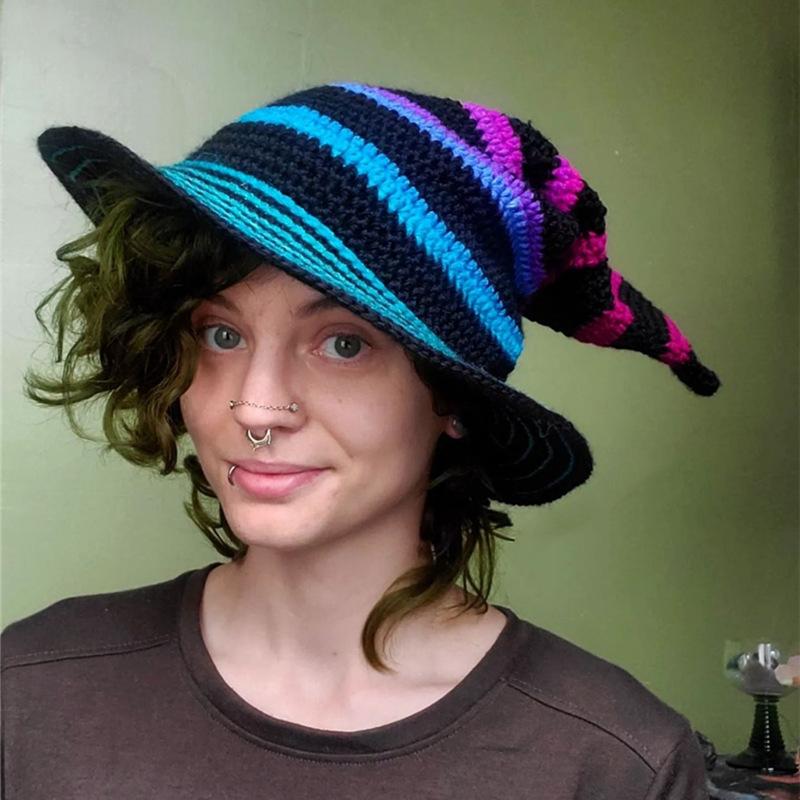 New Style Fisherman Hat for Girls, Handmade Dotted Stage Hat, British Men's Outdoor Sun Protection Hat