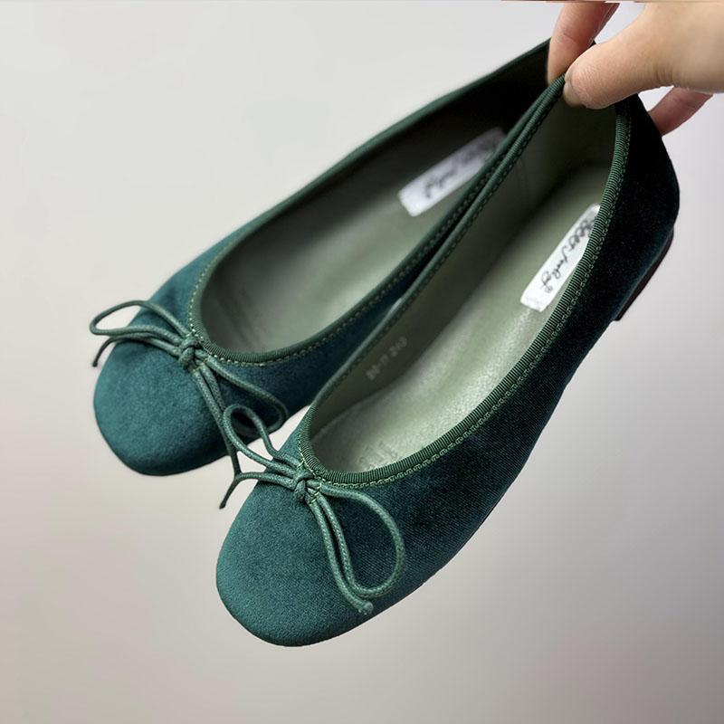 Fashion Female Soft Footwear Flats Women Lolita Shoes New In Spring Summer Fashion Butterfly-Knot Ladies Ballet Flats Dance Shoes
