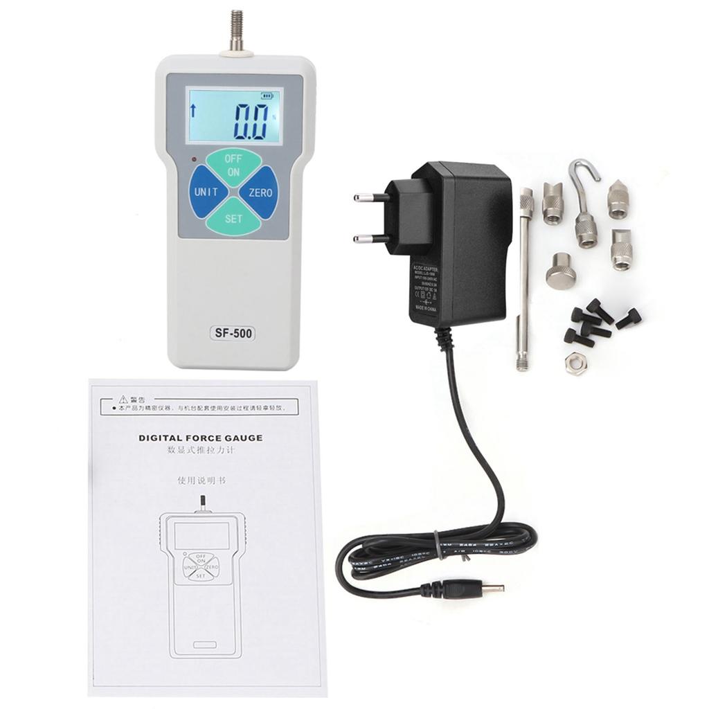 Digital Force Gauge Force Tester SF‑500 Portable Push and Pull Tester Meter Digital Force Gauge 500N Push and Pull Meter