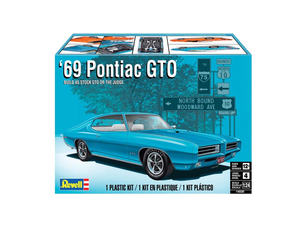 Revell (Germany) and Revell (American) 1/24 69 Pontiac GTO The Judge Plastic Model 14530