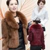 New Womens Winter Autumn Short Section Faux Fur Jackets Man-made Rabbit  Collar Casual  Coats E98