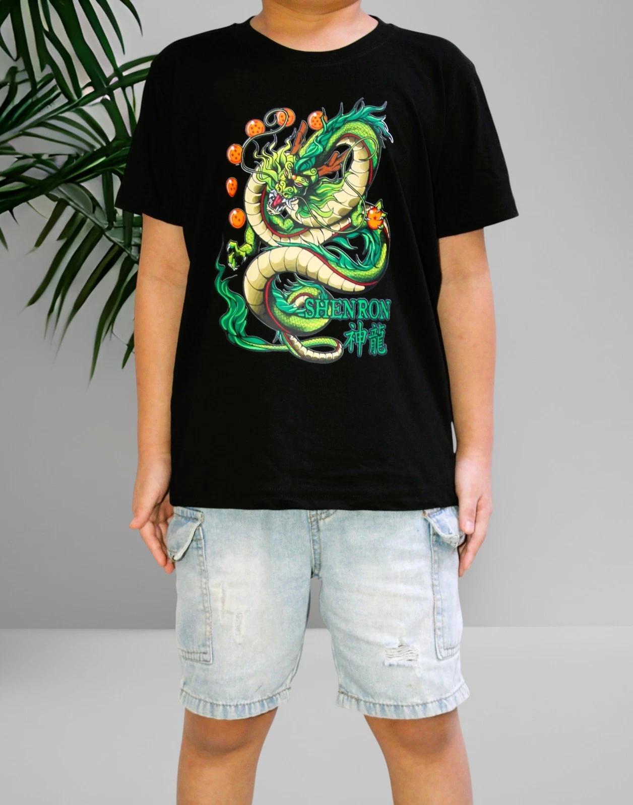 Children Anime DRAGON BALL SHENRON Printing Casual T-Shirt UNISEX DGB036 100