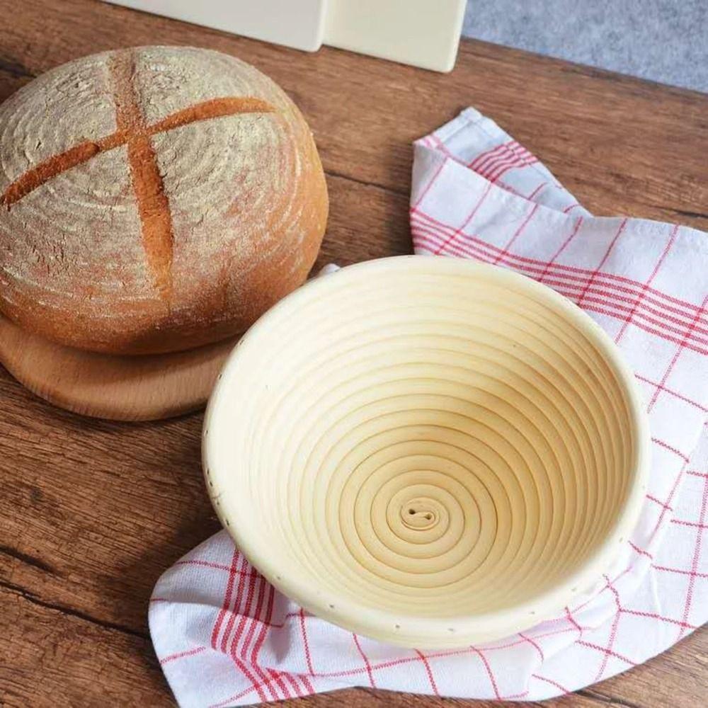 with Liner Woven Fermentation Basket Round Dough Fermentation Basket Bread Proofing Basket  Shaping