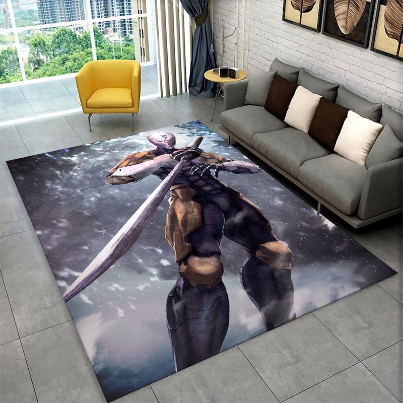 Game Metal Gear Solid Cartoon Non-Slip Area Rug for Living Room,Bedroom,Playroom,Soft Carpet Floor Mat Home Decor Rug Kids Room
