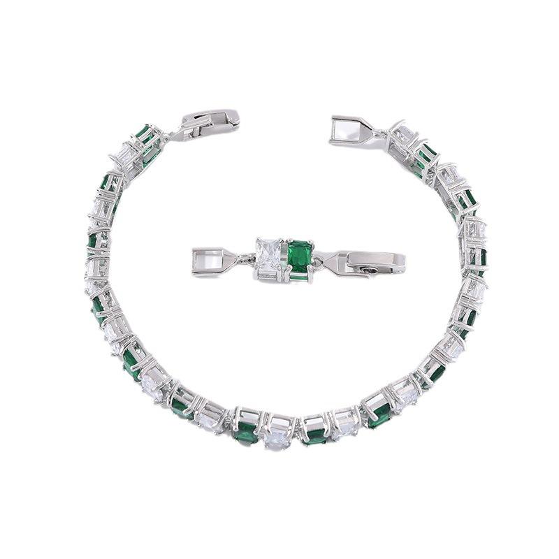 Crystal Zircon Women'S Bracelet, Diamond-Encrusted Bracelet Women, Gift Colored Treasure.