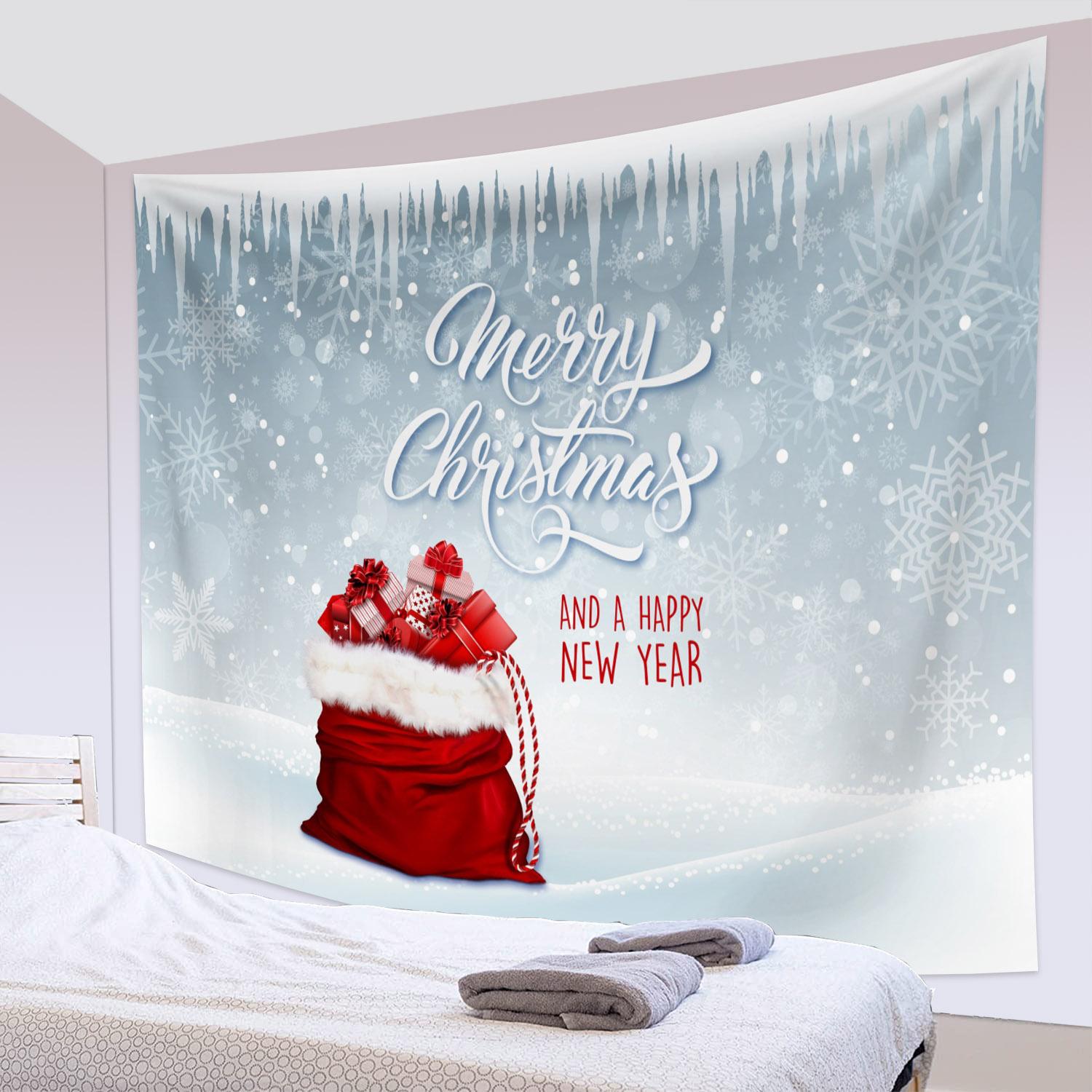 

Рождественский сосновый лес сосновая шишка с принтом полиэстеровый гобелен Настенный декор для комнаты фон ткань домашний декор 100x75cm