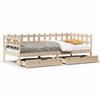 VidaXL Lit de jour avec tiroirs sans matelas 90x190 cm bois massif 3302136