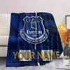 Custom Name Everton2 Flannel Blanket, High quality Comfortable for All Seasons, Home Decor, Warmth and Comfort