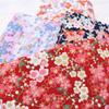 100*150cm Japanese Style Red Cherry Blossom Bronzing Fabric For Sewing Patchworks Quilting Needlework Diy Handmade Material