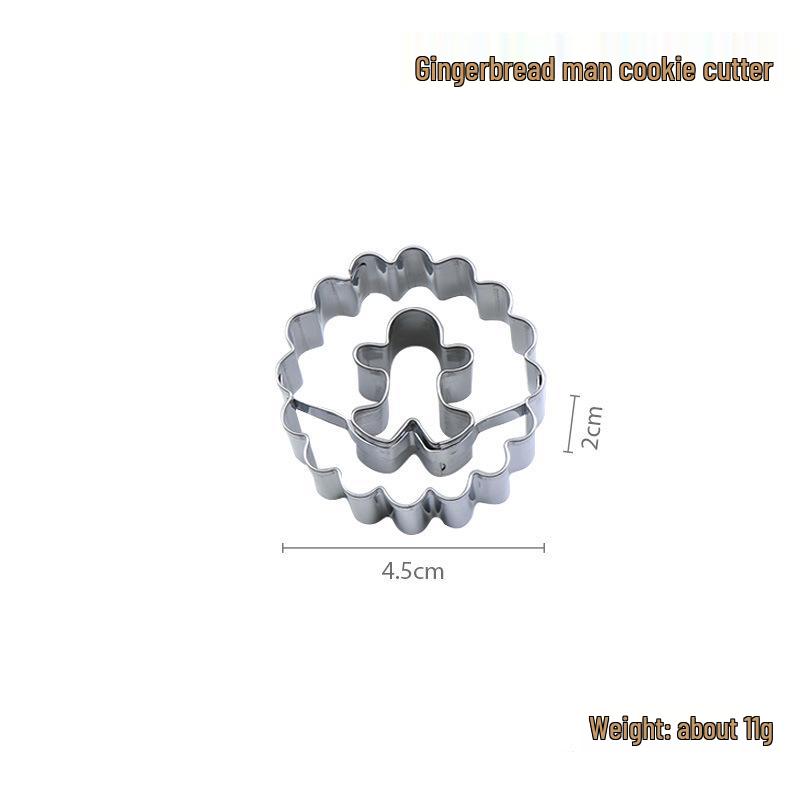 9-Piece Stainless Steel Cookie Cutter Set for Easter & Christmas - Includes Jam Cutout & Fondant Molds