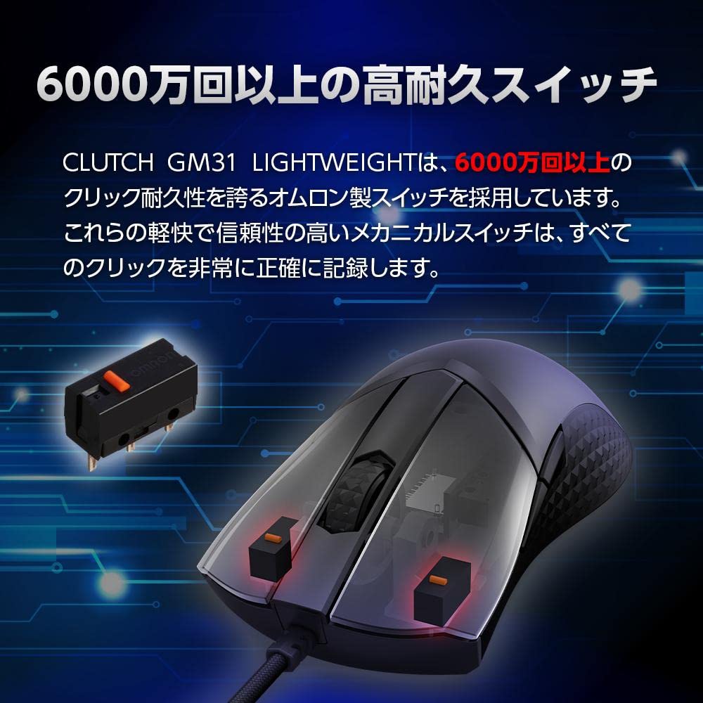 MSI Gaming Mouse Clutch GM31 Lightweight MS633