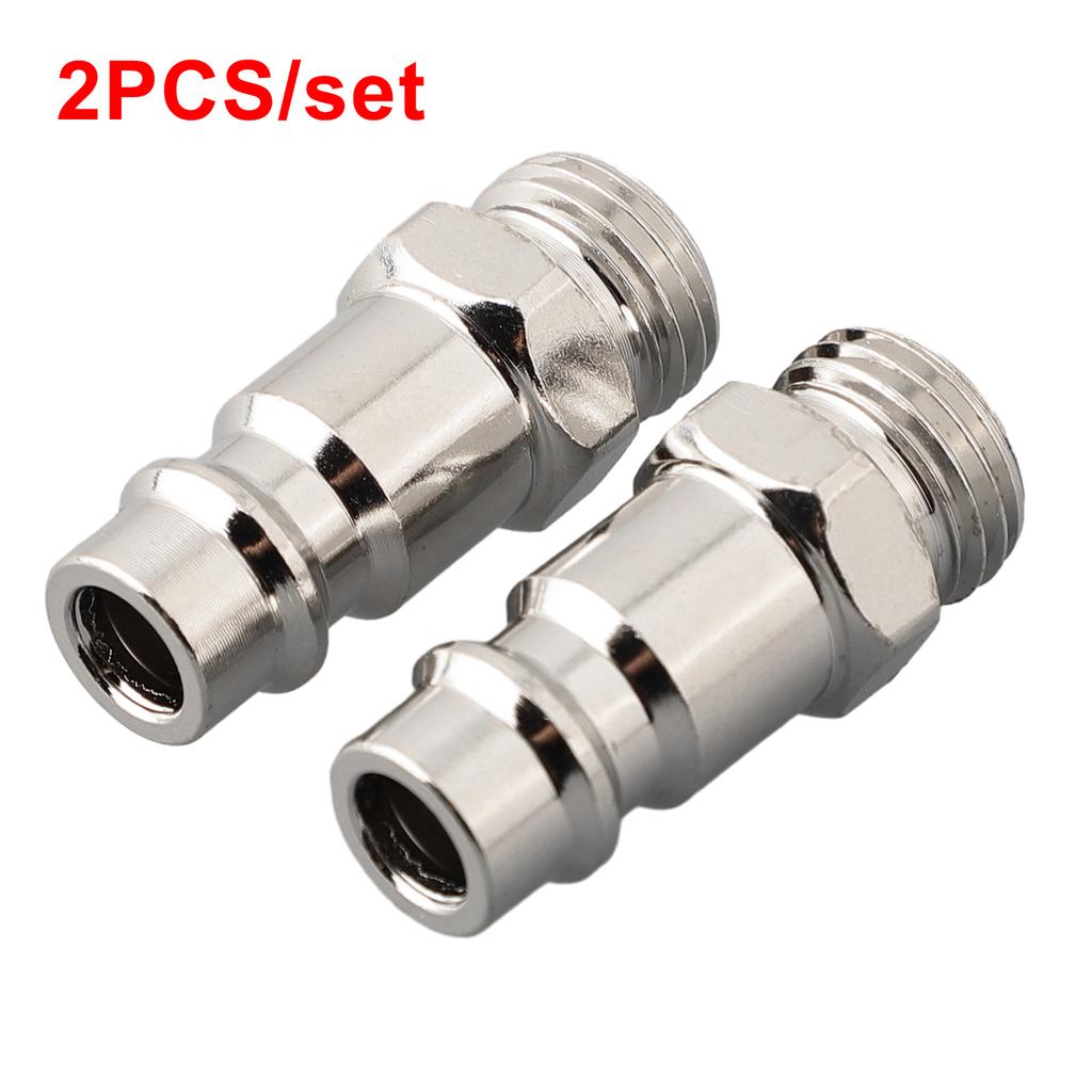 1/4\\\" Euro Compressed Air Line Coupler Connector Fitting Quick Release Fittings 1/4inch Male Thread G1/4 Plugs