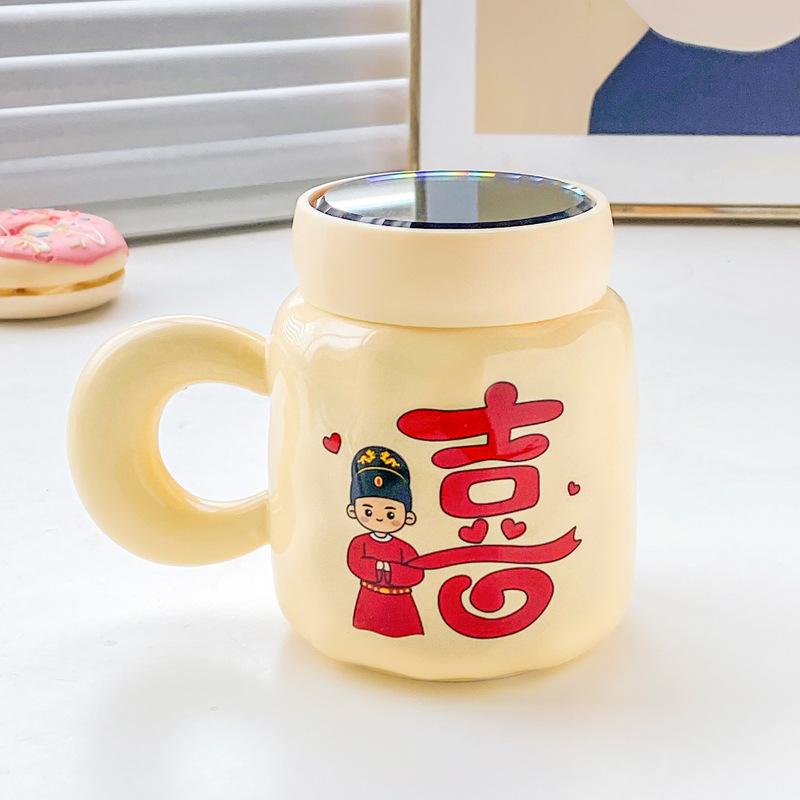 

Wedding gifts for newlyweds and brides, festive couples, water cups, a pair of wedding gifts for girlfriends, practical souvenirs 401-500ml