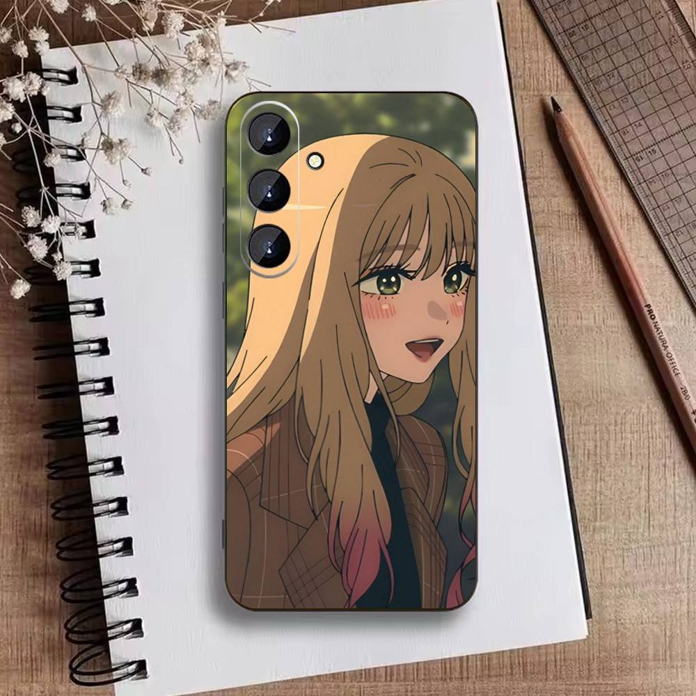 

J-Darling Marin Kitagawa Colorful Silver Phone Case For Samsung Galaxy A73,A21s,A22,A31,A52,A53,A71,A41Soft Black Shell Samsung a12