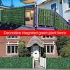 Artificial Hedge Plants Leaves Faux Ivy Grass Wall Backdrop UV-resistant Greenery Decor for Balcony Privacy Garden Patio Backyard Weatherproof