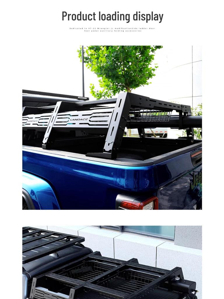 Crossbars Roll Bar Tailgate Luggage Rack for Raptor F150, Tundra, Ranger, Great Wall Cannon