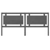 VidaXL Headboard Grey 205.5x4x100 Cm Solid Pine Wood 817962
