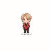 BTS TXEINVF Niedlicher Cartoon Acryl-Aufsteller, Bangtan Boys Cartoon-Figuren-Display mit Buchstaben, Kpop ARMY Fans Schreibtischdekoration