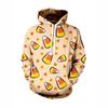 Autumn Winter Creative Colorful 3D Digital Printed Women's Loose Fitting Pullover Hoodies Fashionable Long Sleeved Hoodies