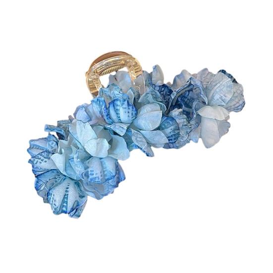 Women Hair Claw Artificial Flower Clip Back Head Decor Hair Shower Hair Clip Hair Styling Tool