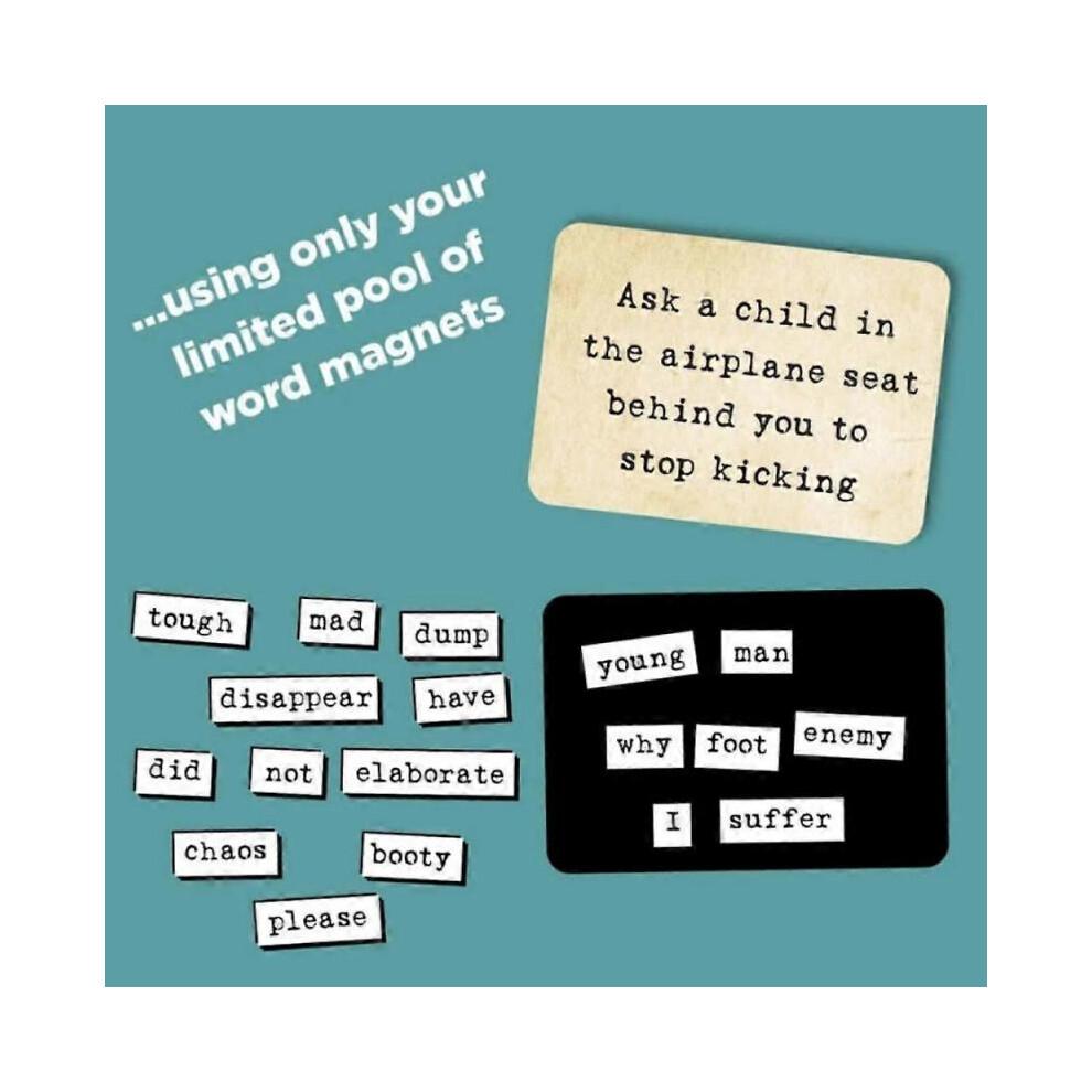 Ransom Notes - The Ridiculous Word Magnet Party Game, 3+ Players